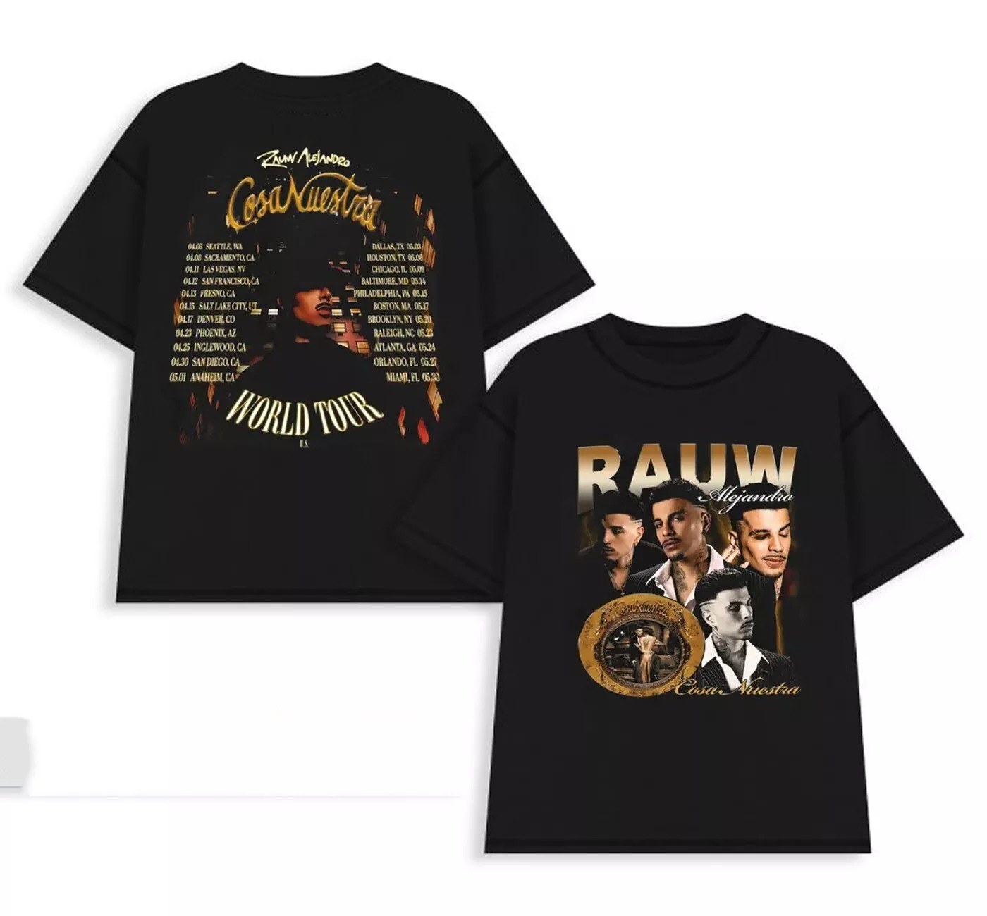 Rauw Alejandro Cosa Nuestra Tour Shirt Rauw Alejandro 2025 T-Shirt For Fans Oregontrailrvpk Shirt
