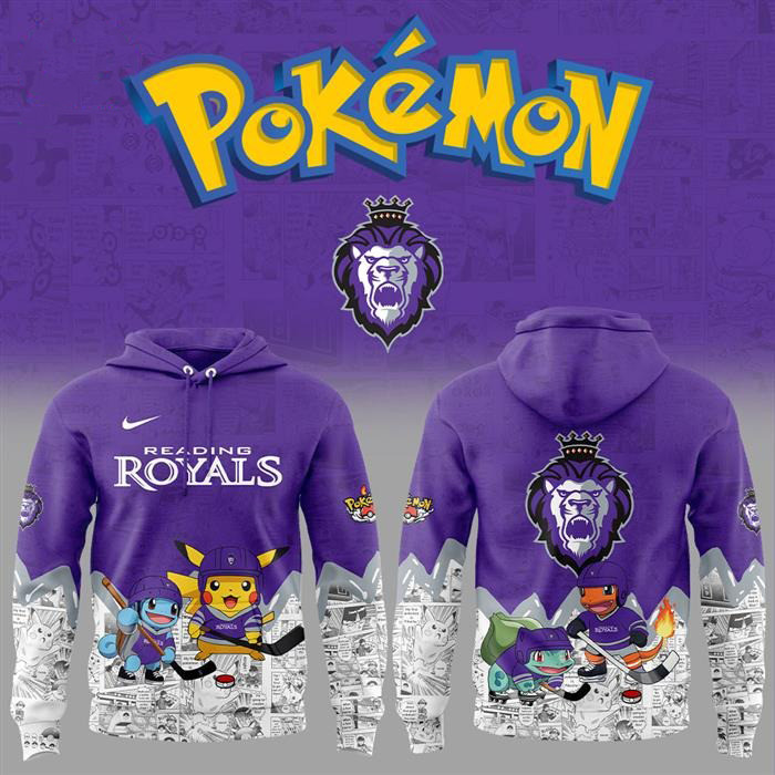 Reading Royals Pokemon Hoodie Great Gifts For Hockey Fans