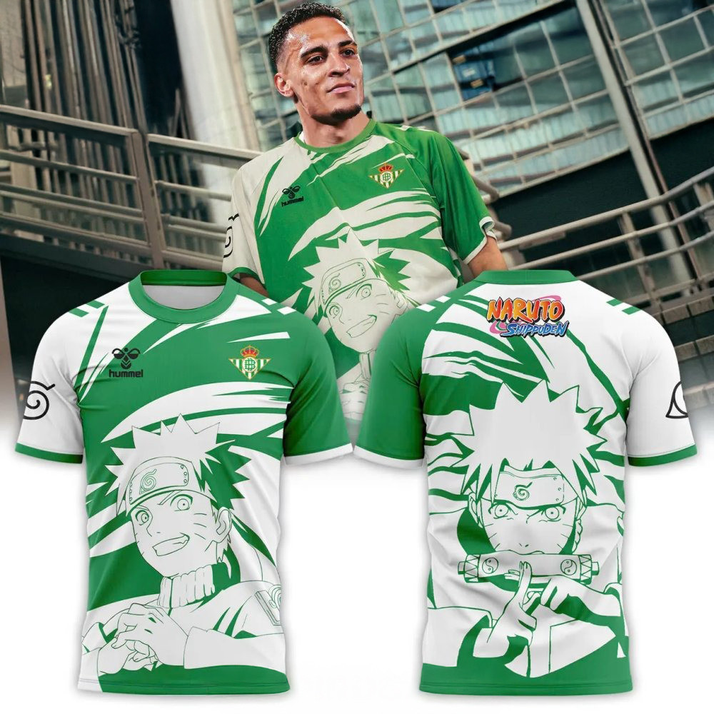 Real Betis x Naruto Shippuden Special T-Shirttepdad Gifts For Father's Day Oregontrailrvpk Shirt