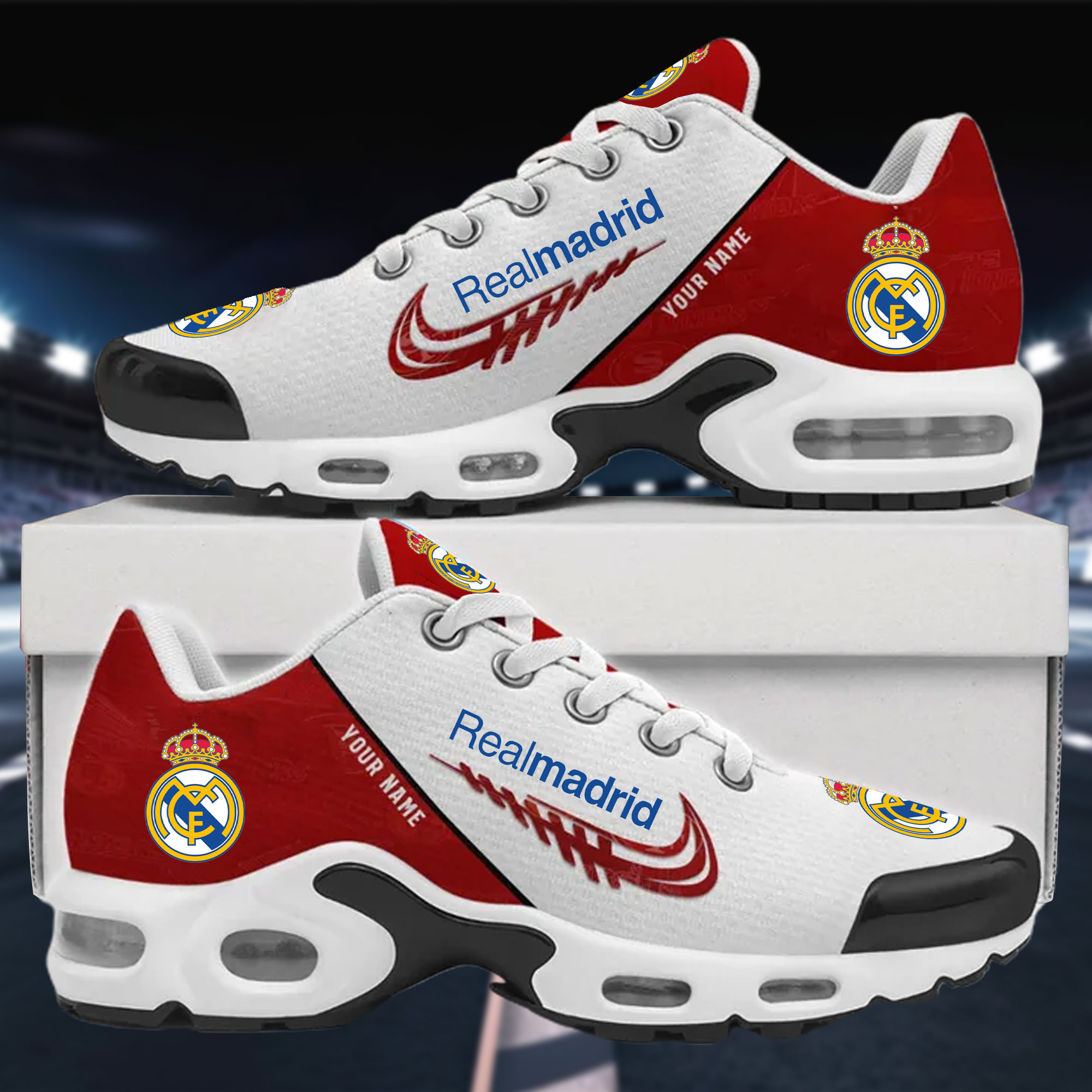 Real Madrid Air Max Plus Shoes Sneakers For Men And Women