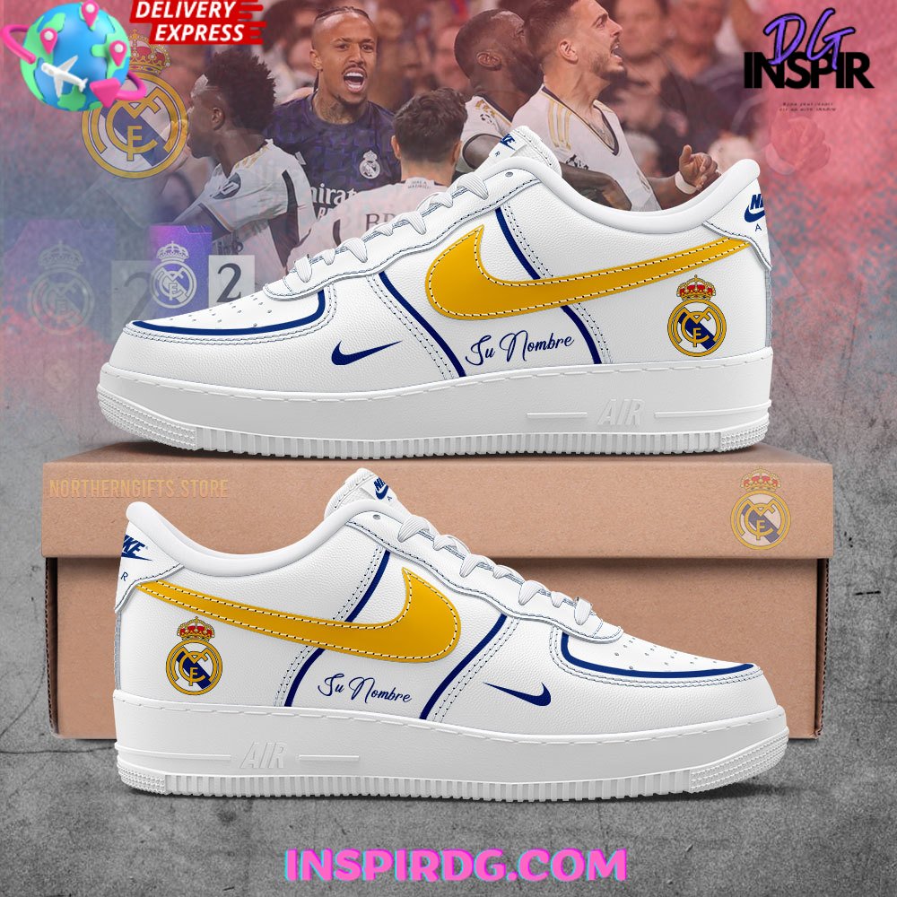Real Madrid FC x Custom Name Air Force 1