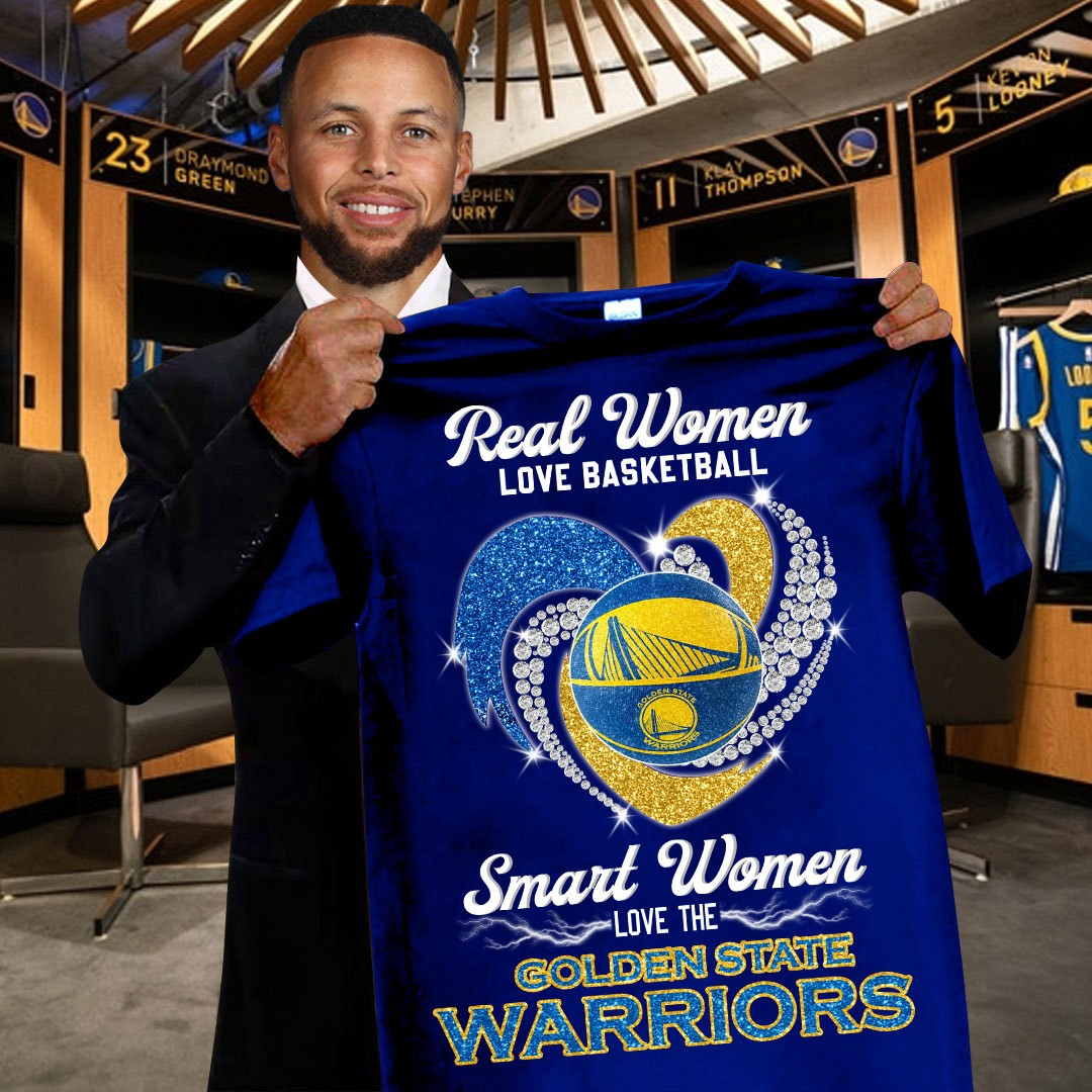 Real Women Love Basketball Smart Love Golden State Warriors Shirt Great For Her Oregontrailrvpk Shirt