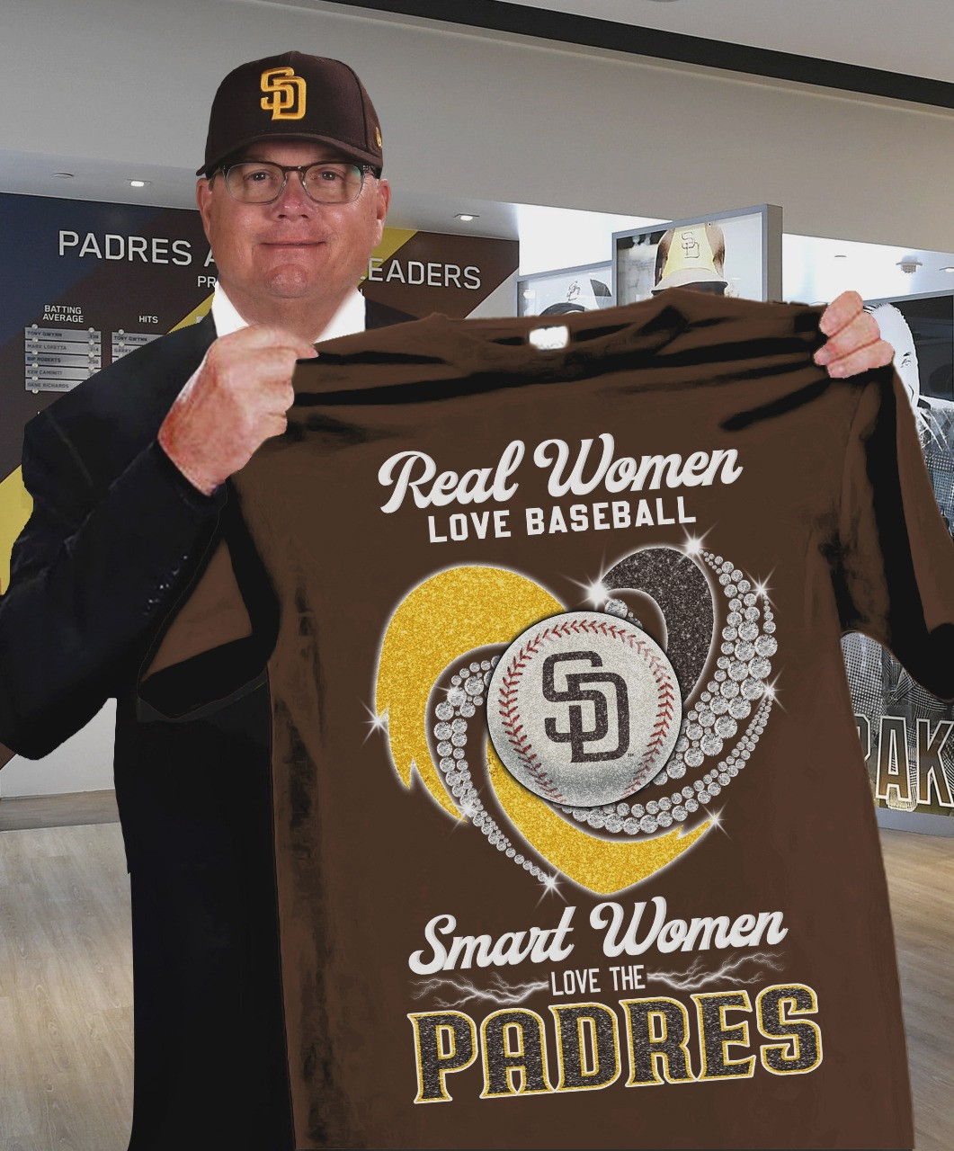 Real Women Love Basketball Smart Love The Padres T-Shirt Baseball For Her Oregontrailrvpk Shirt