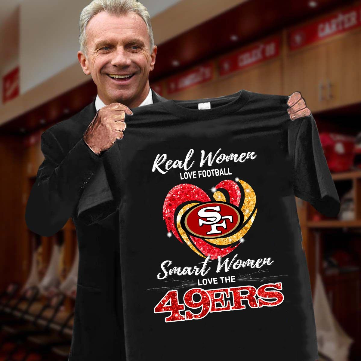 Real Women Love Football Smart Women Love 49Ers Shirt Fan 49Ers Gifts For Her Oregontrailrvpk Shirt