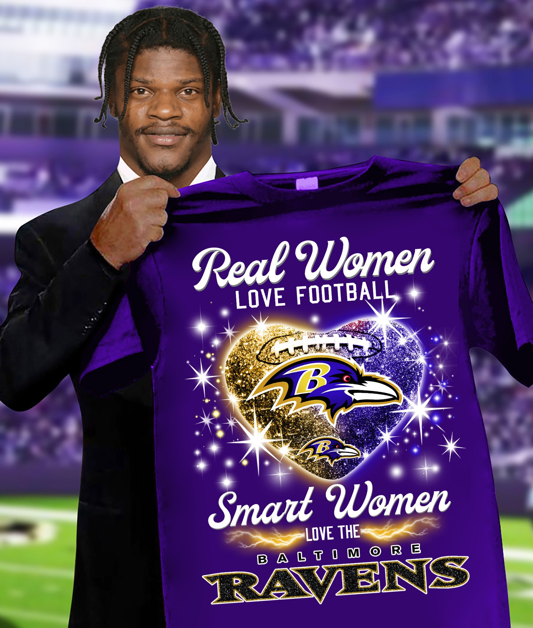 Real Women Love Football Smart Women Love Baltimore Ravens T-Shirt For Football Fans Oregontrailrvpk Shirt