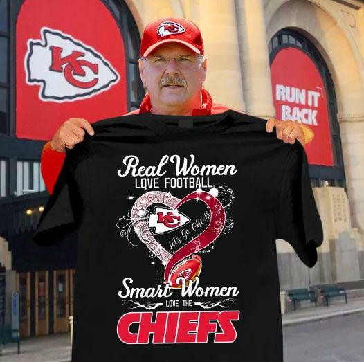 Real Women Love Football Smart Women Love The Chiefs T-Shirt For Football Lovers Oregontrailrvpk Shirt