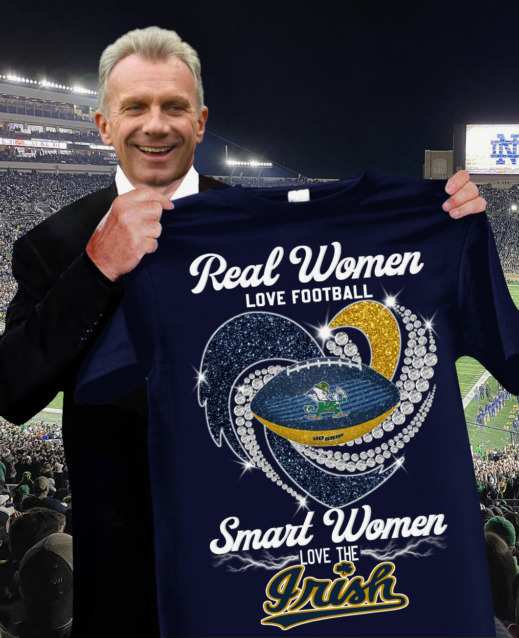 Real Women Love Football Smart Women Love The Irish Gifts For Football Lovers Oregontrailrvpk Shirt