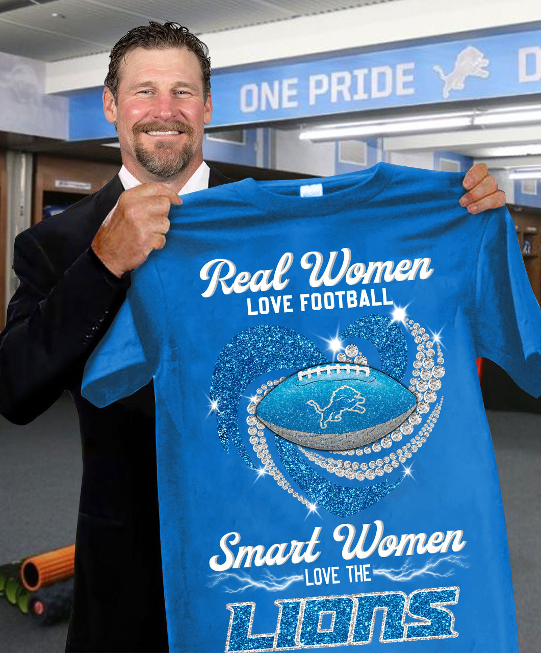 Real Women Love Football Smart Women Love The Lions T-Shirt Presents For Football Fans Oregontrailrvpk Shirt