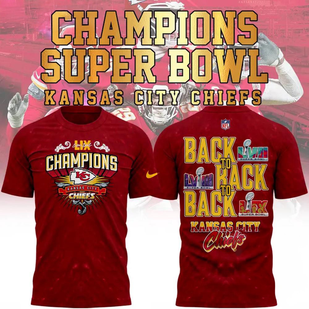 Red Kansas City Chiefs Super Bowl LIX 2025 Champions Shirt Oregontrailrvpk Shirt