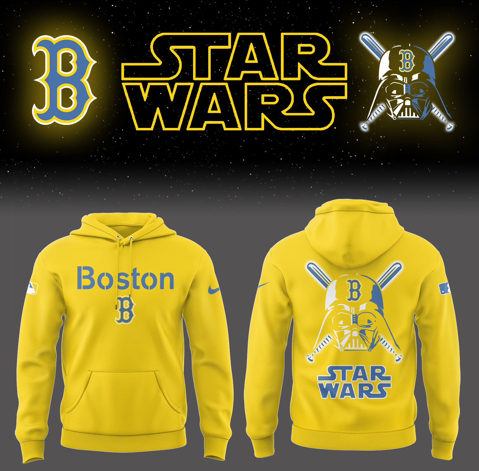Red Sox Baseball 2025 Red Sox x Star Wars City Connect Hoodie Baseball