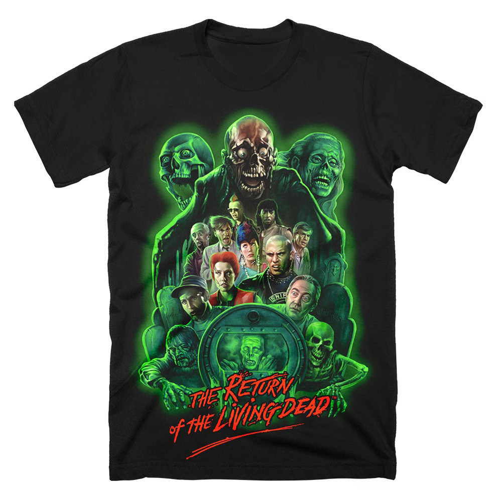 Return Of The Living Dead Graveyard Glow T-Shirt Merchandise Horror Film Oregontrailrvpk Shirt