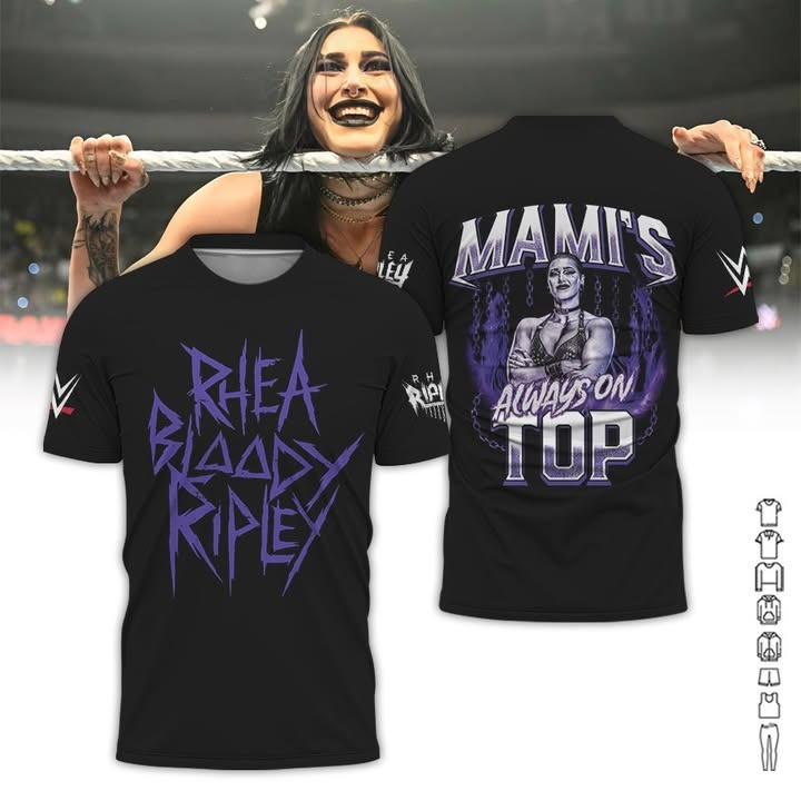 Rhea Ripley Mami'S Always On Top T-Shirt For Wrestler Oregontrailrvpk Shirt