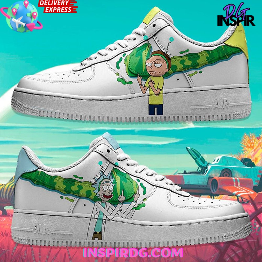 Rick and Morty Swoosh Limited Edition Air Force 1