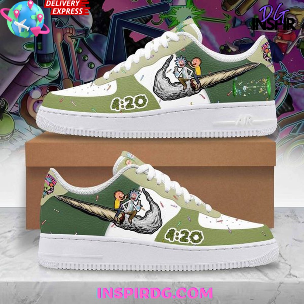 Rick and Morty Trippin 420 Limited Edition Air Force 1