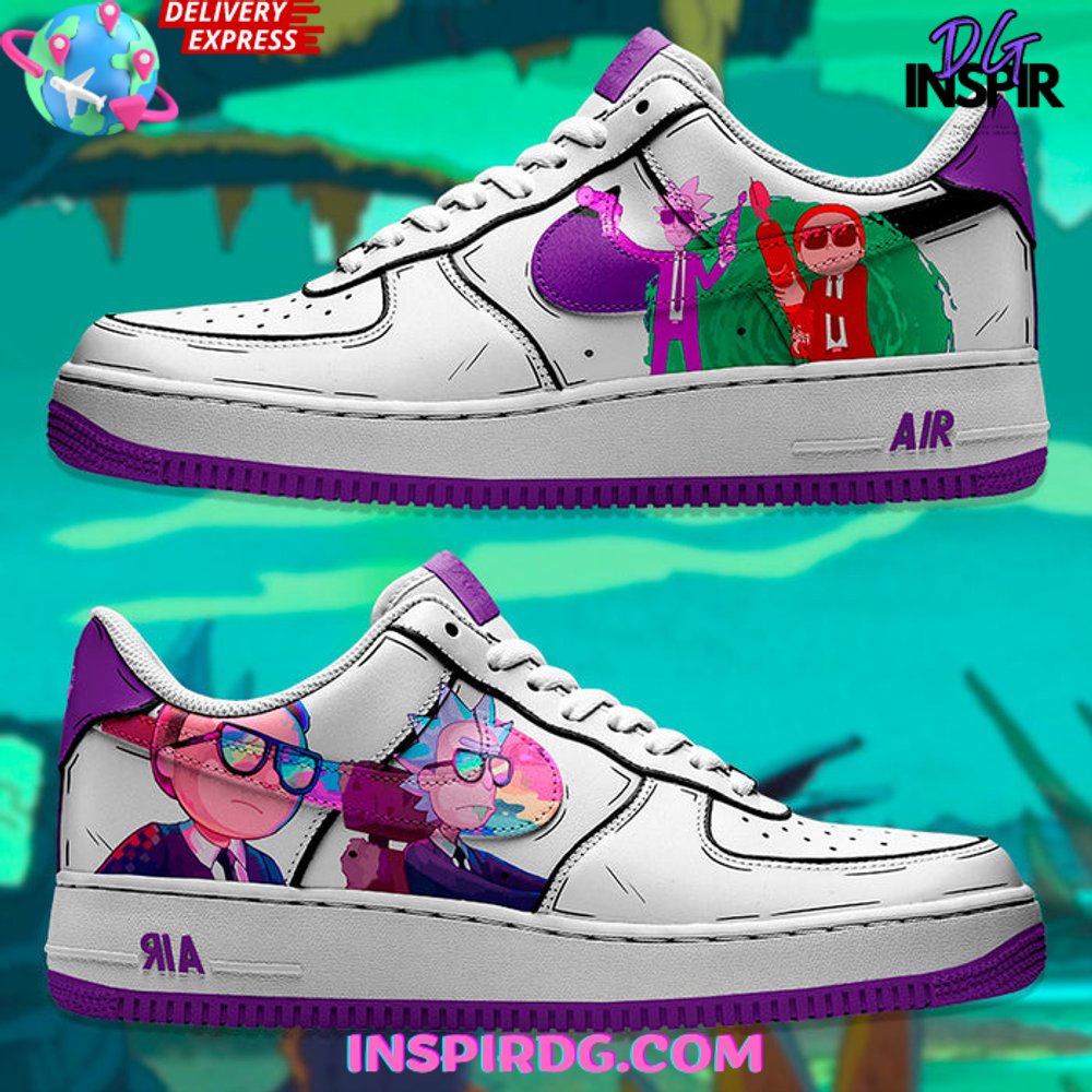 Rick Morty Trippy Limited Edition Air Force 1