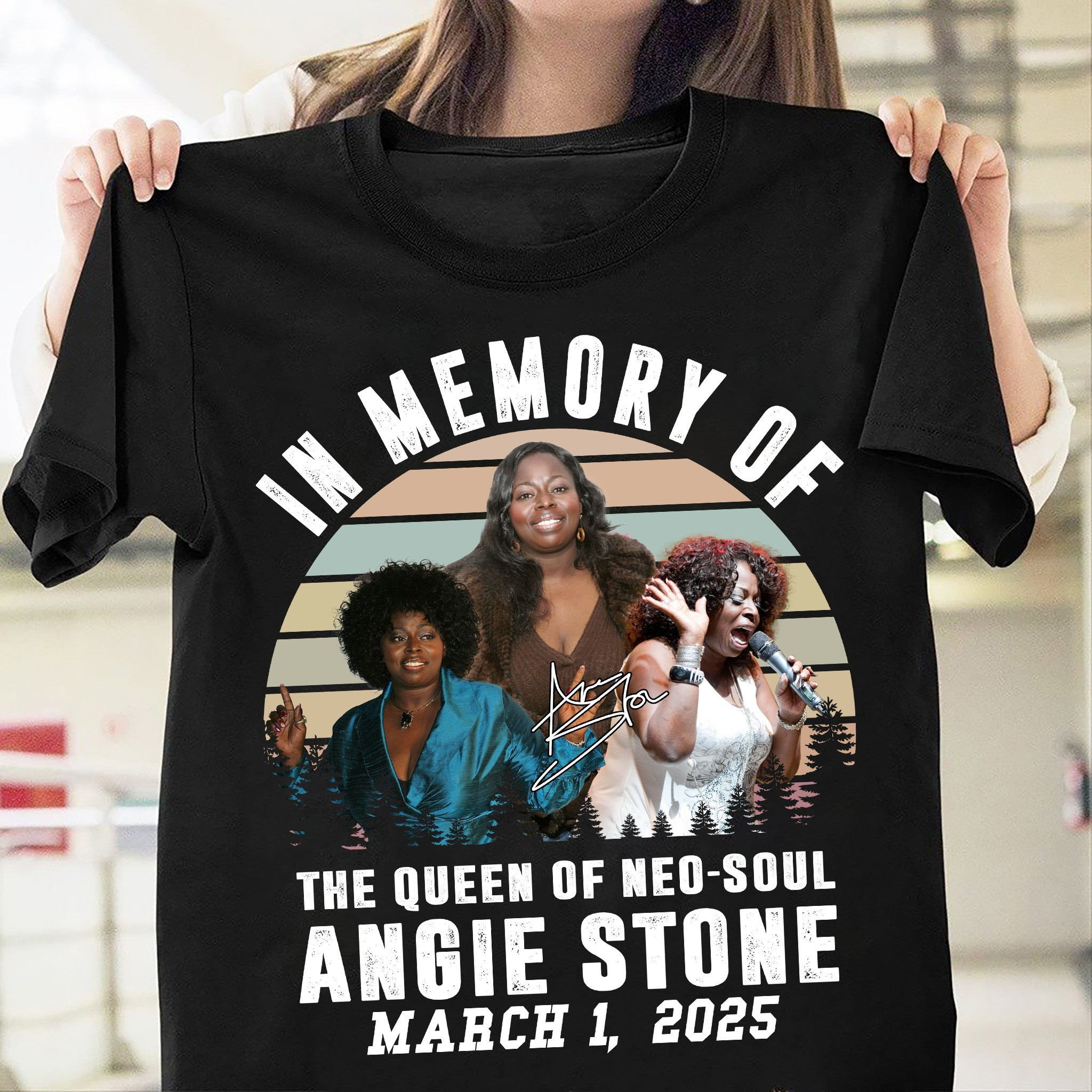 RIP Angie Stone Shirt In Memory Of The Queen Of Neo- Soul Angie Stone Rest In Peace Oregontrailrvpk Shirt