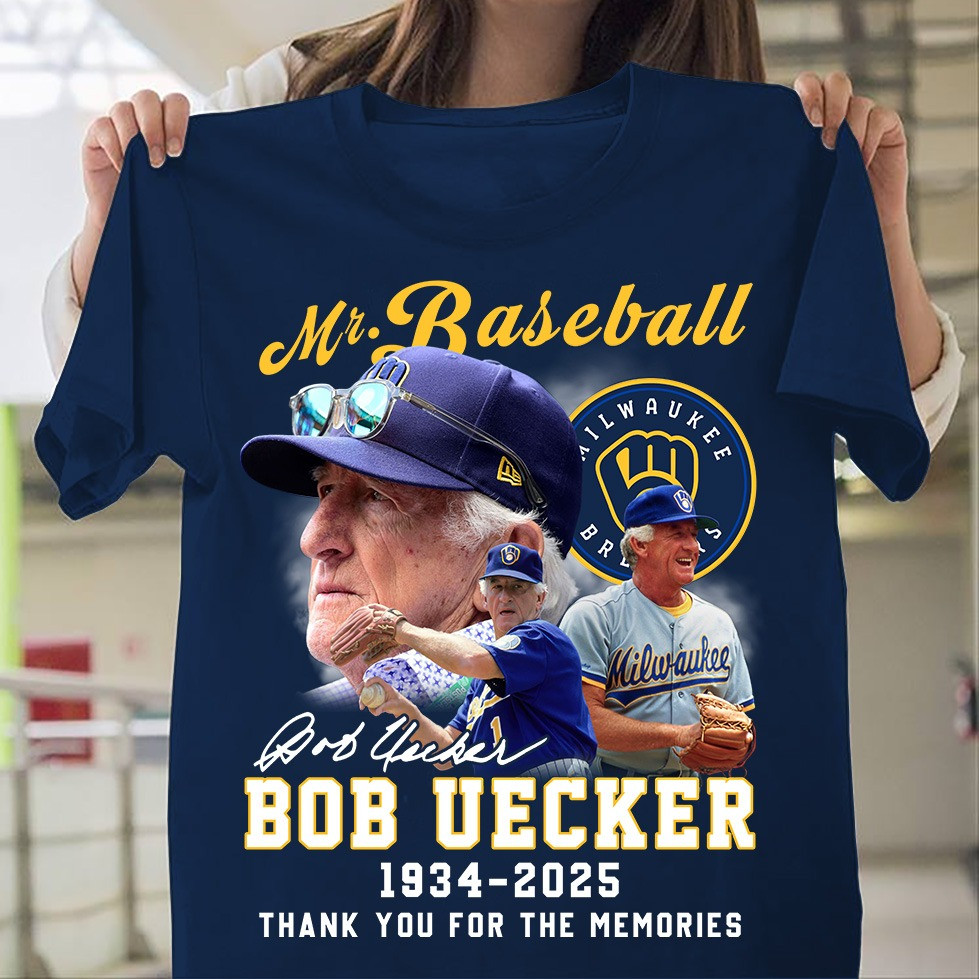 Rip Bob Uecker Shirt Mr Baseball Brewers Bob Uecker Thank You For The Memories T-Shirt Oregontrailrvpk Shirt