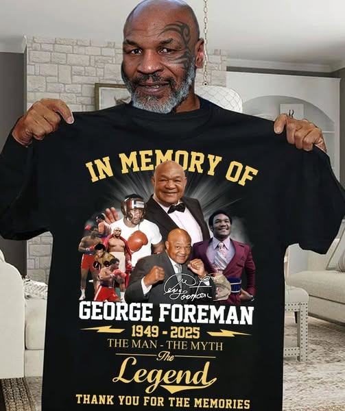 RIP In Memory Of Big George Foreman T-Shirt The Man The Myth The Legend Thank You Memories Oregontrailrvpk Shirt