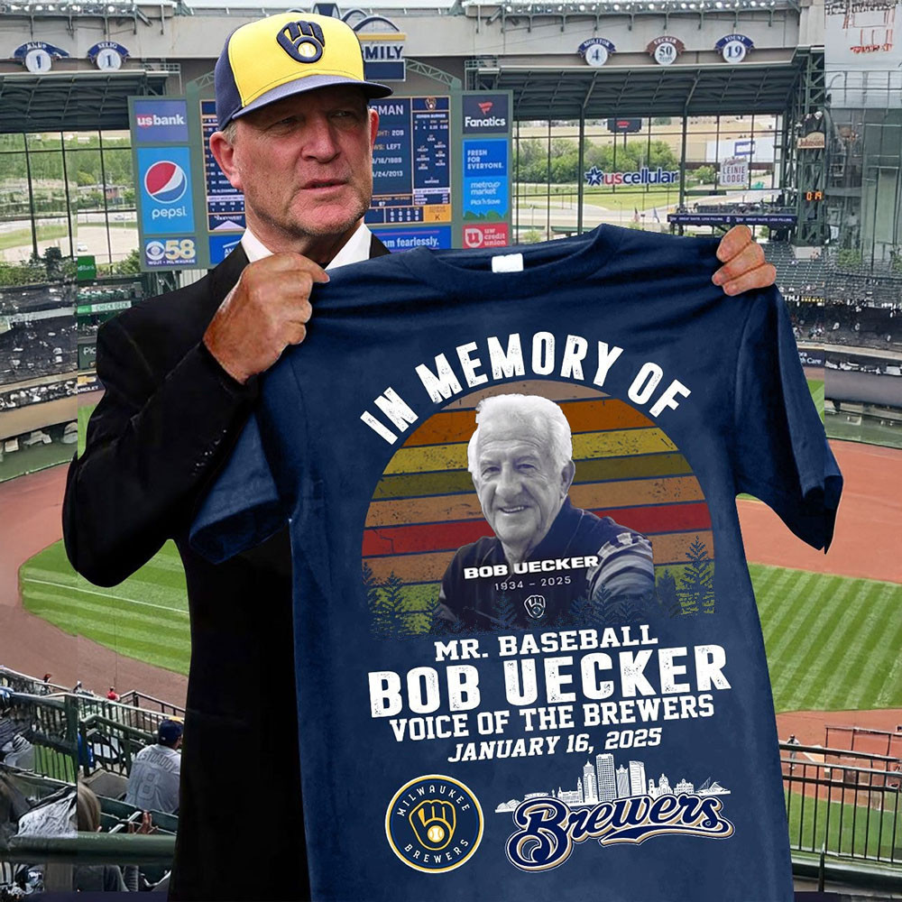 RIP In Memory Of Mr. Baseball Bob Uecker Shirt Rest In Peace Voice Of The Milwaukee Brewers Oregontrailrvpk Shirt