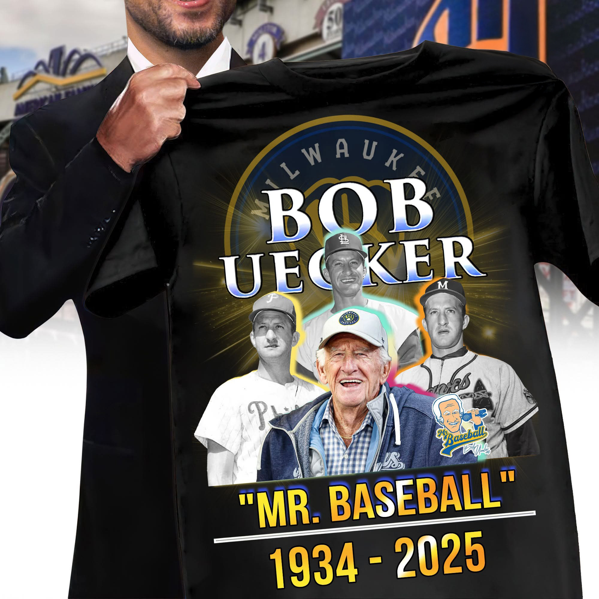 RIP Mr. Baseball Bob Uecker Shirt The Legend Brewers Icon Baseball Hall Of Famer Bob Uecker Oregontrailrvpk Shirt