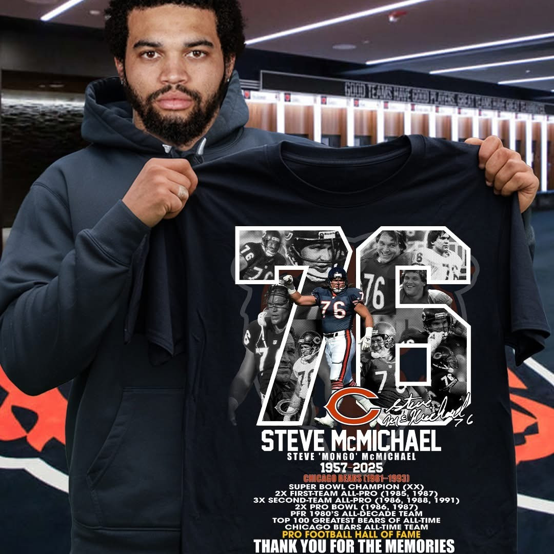 RIP Steve Mongo McMichael T-Shirt 1957-2025 Thank You For The Memories Oregontrailrvpk Shirt