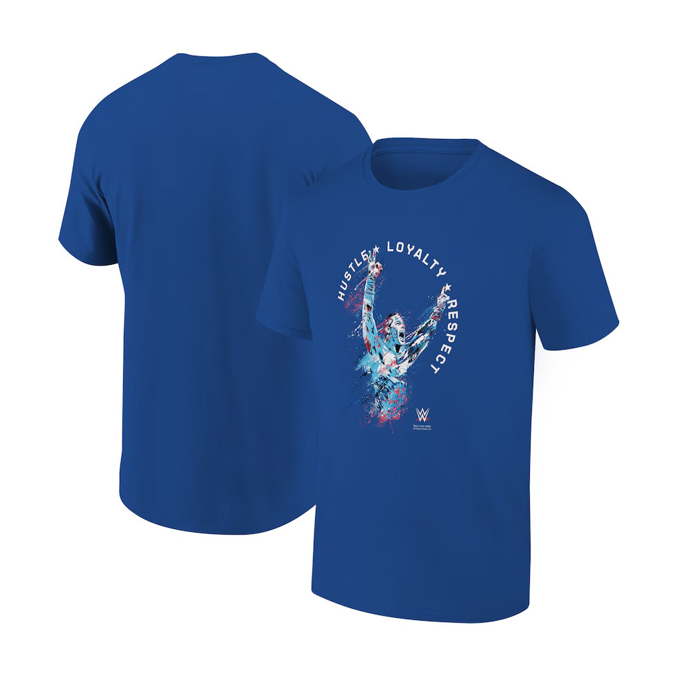 Ripple Junction Royal John Cena Paint Splatter Graphic T-Shirt Fathers Day Gifts Special Oregontrailrvpk Shirt