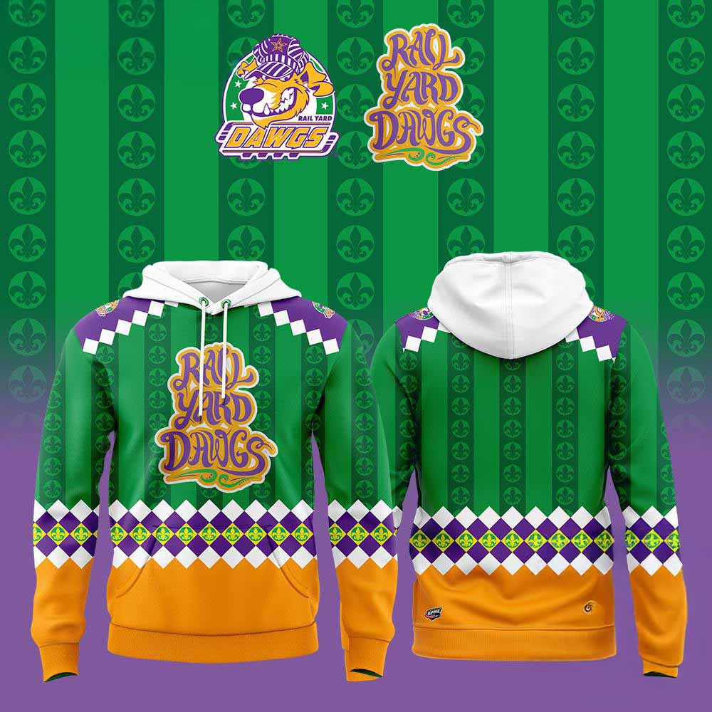 Roanoke Dawgs 2025 Mardi Gras Hoodie