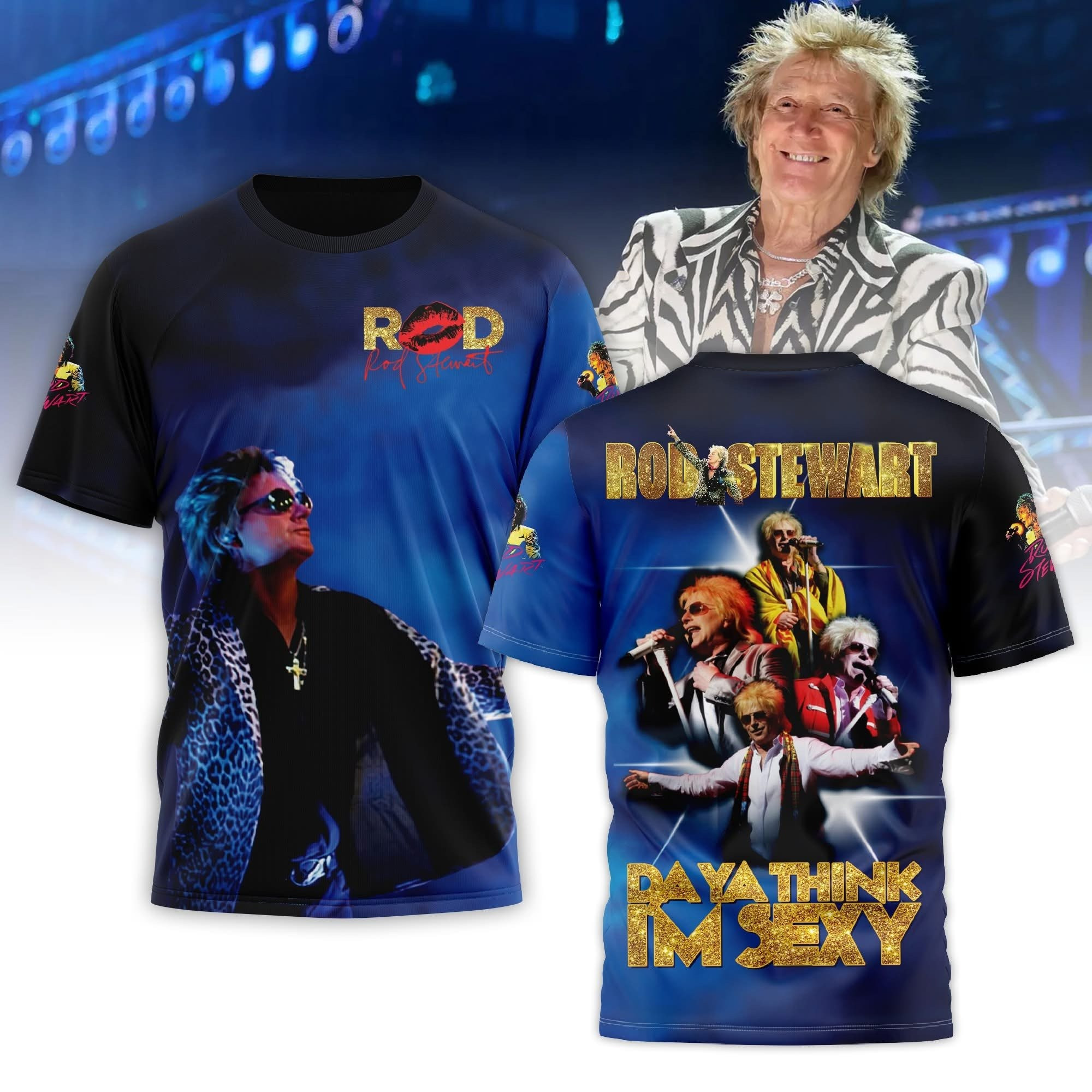 Rod Stewart Da Ya Think I'm Sexy T-Shirt Unique Oregontrailrvpk Shirt