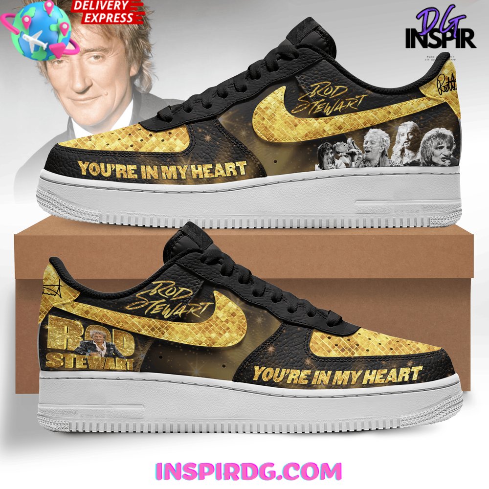 Rod Stewart Golden Luxury Air Force 1