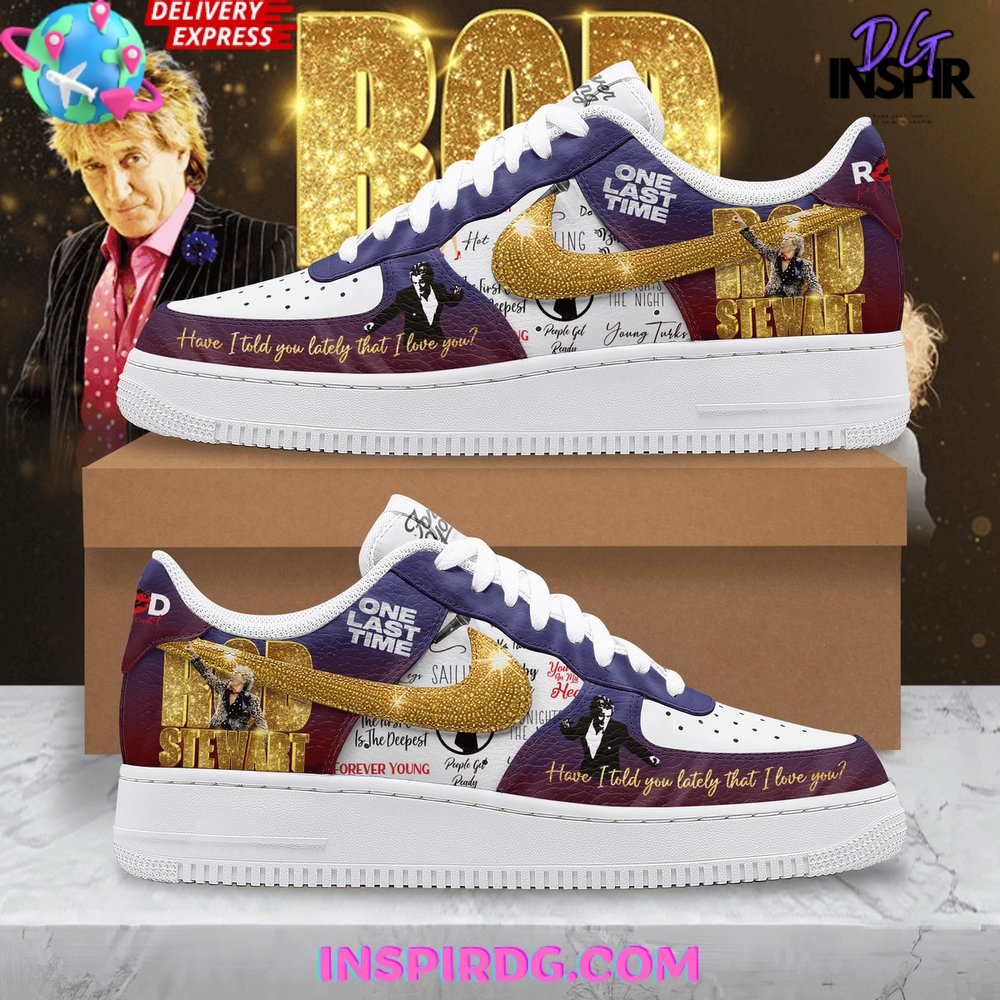 Rod Stewart One Last Time Limited Edition Air Force 1 Sneakers