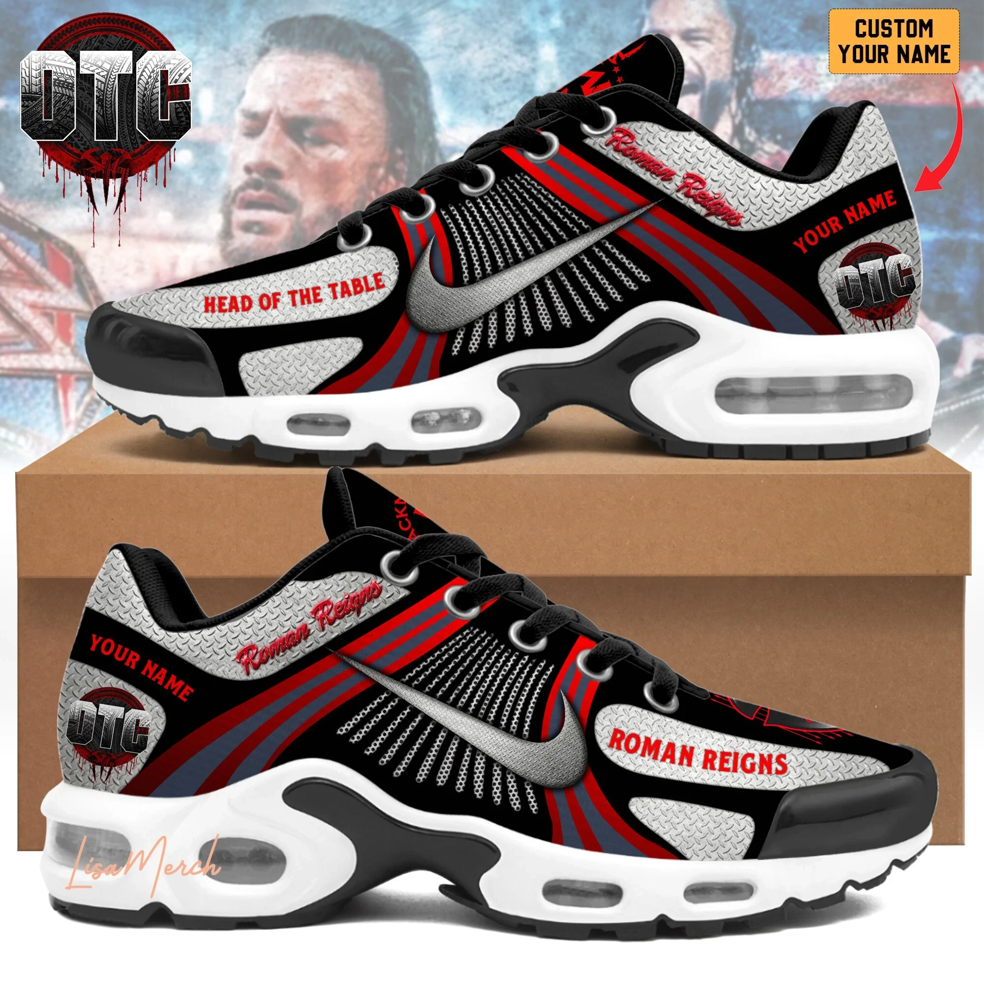 Roman Reigns Air Max Plus Shoes Sneakers For Men And Women