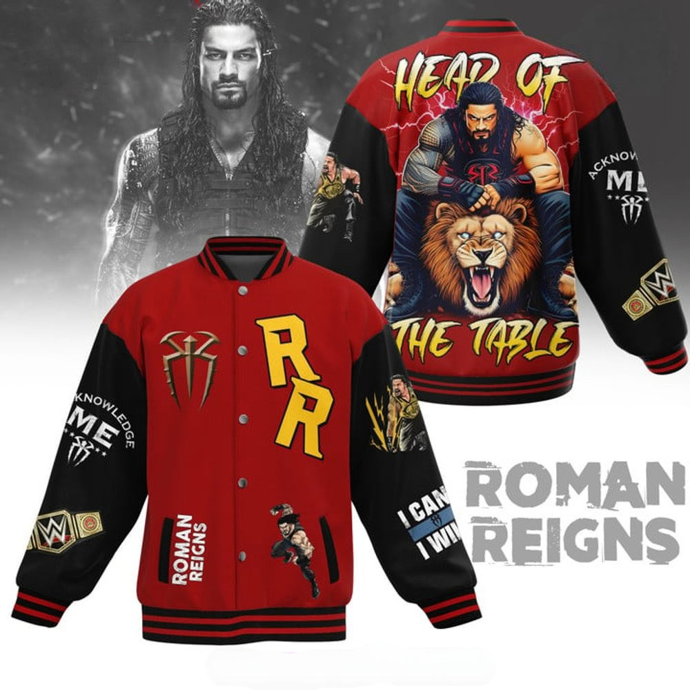 Roman Reigns Head of the Table Varsity Jacket