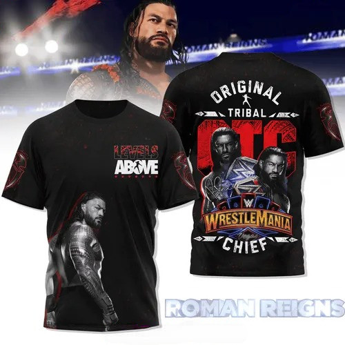 Roman Reigns WrestleMania Vegas Special T-Shirt Father's Day Gifts Oregontrailrvpk Shirt