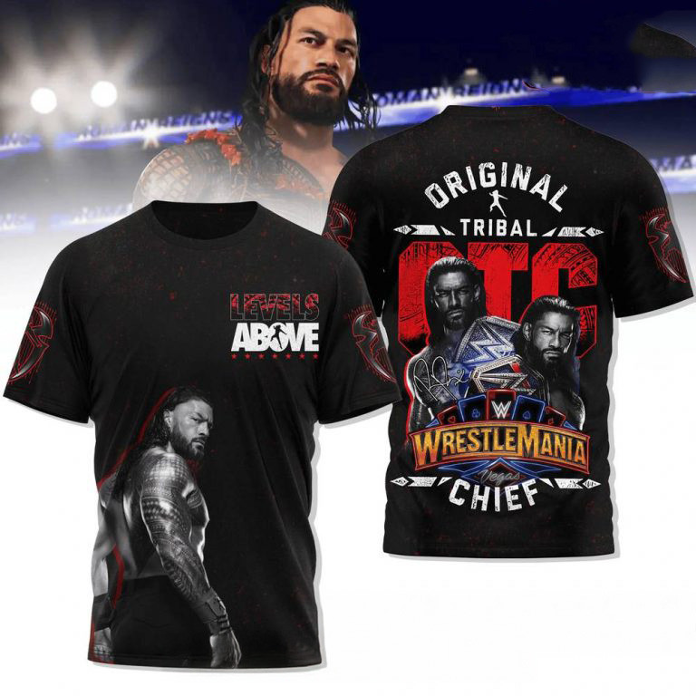 Roman Reigns WrestleMania Vegas Special T-Shirt Unique Gifts For Hockey Lovers Oregontrailrvpk Shirt