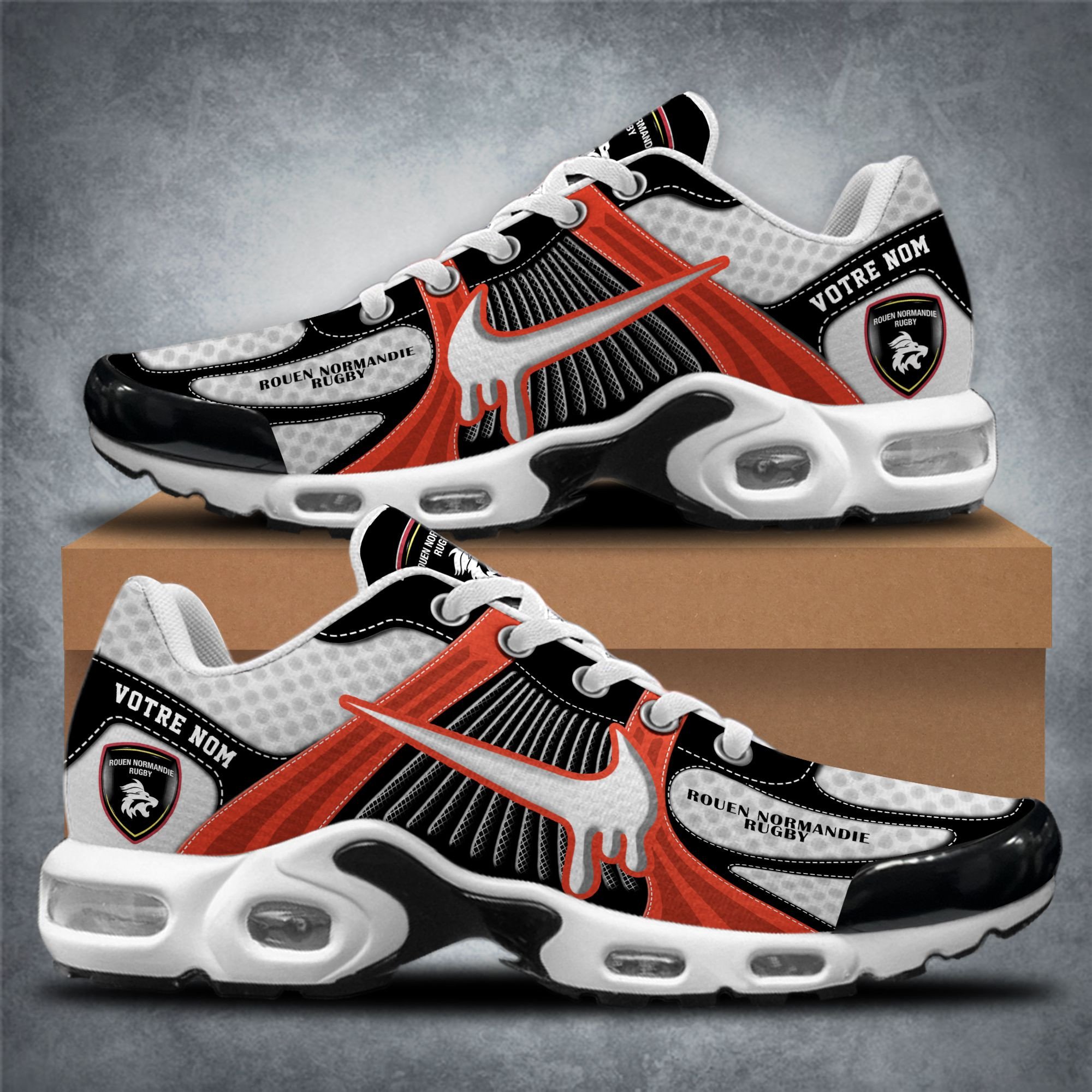 Rouen Normandie Rugby Air Max Plus Shoes Sneakers For Men And Women