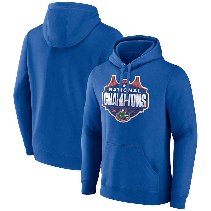Royal Florida Gators 2025 NCAA Men's Basketball National Champions Shot Clock Hoodie