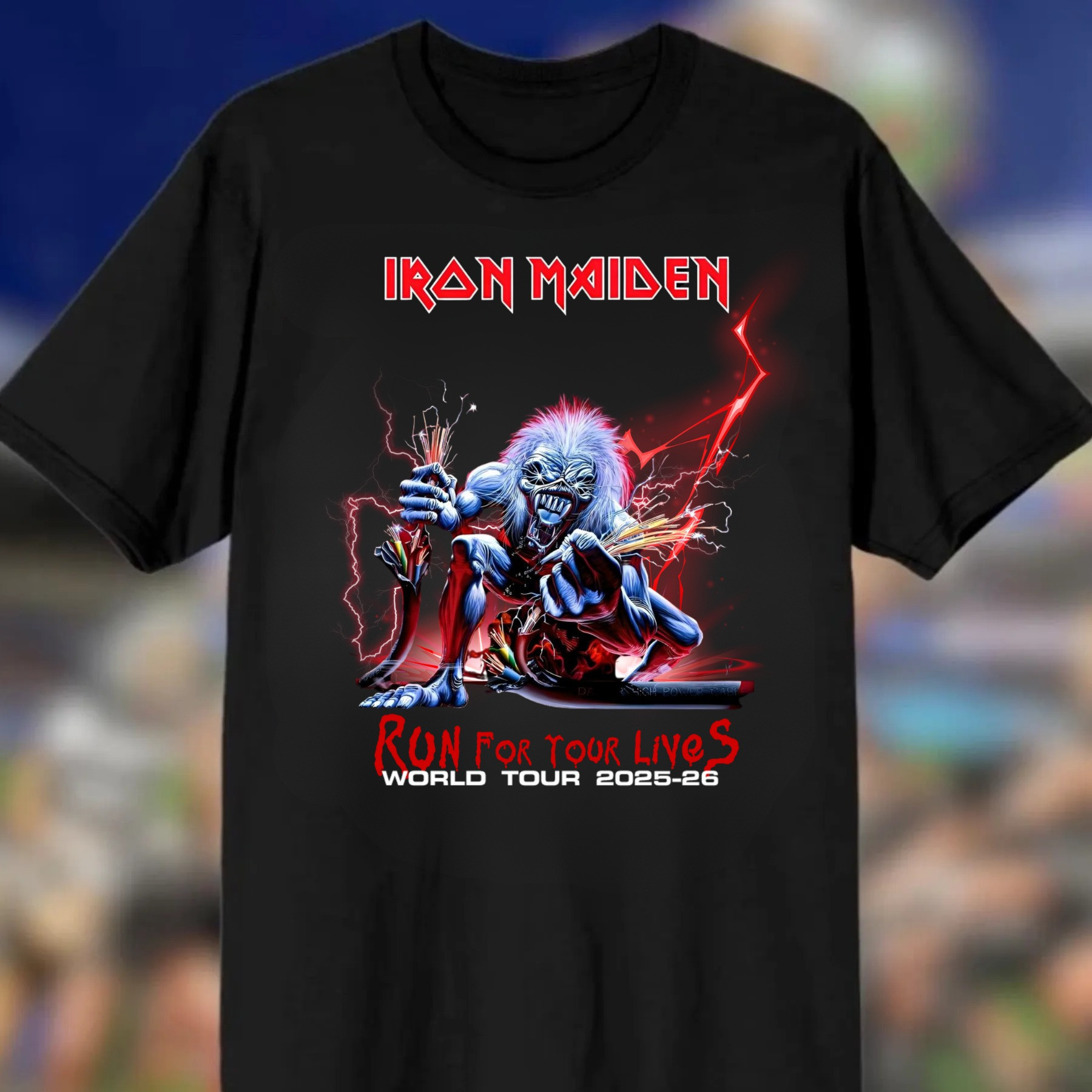Run for Your Lives 2025 World Tour Eddie T-Shirt Father's Day Gifts Music Lover Oregontrailrvpk Shirt