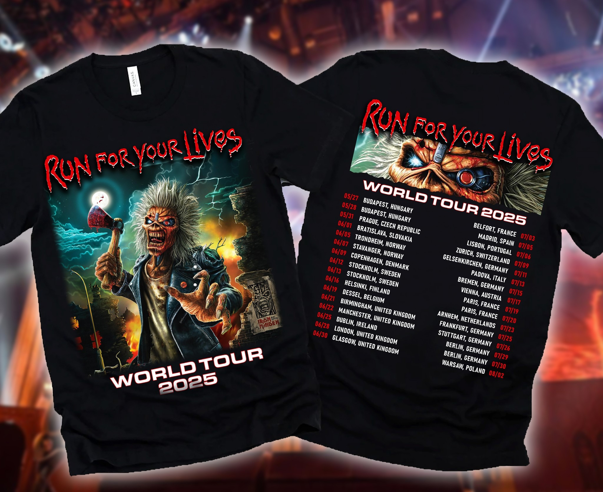 Run For Your Lives World Tour 2025 Shirt Run For Your Lives Tour 2025 Merch Oregontrailrvpk Shirt