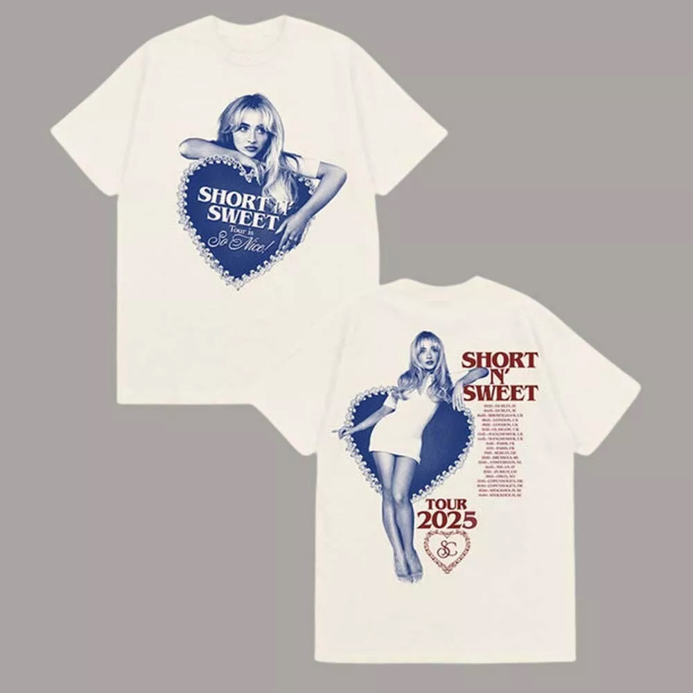 Sabrina Carpenter Merch Sabrina Carpenter Short n Sweet Tour EU UK Utilita Arena Birmingham 2025 Oregontrailrvpk Shirt