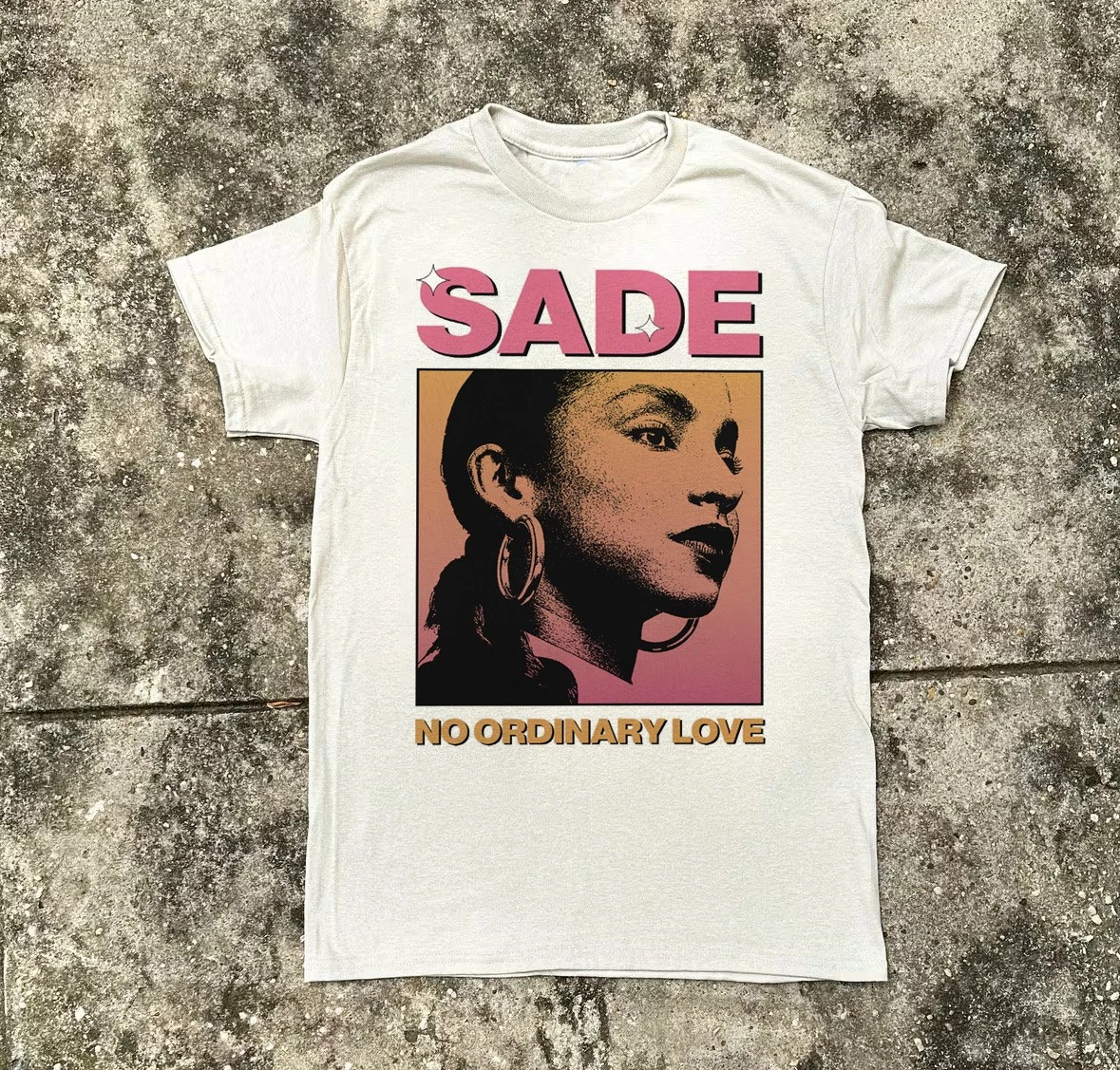 Sade Graphic Tour T-Shirt Cotton White T-Shirt Gift For Music Fans Oregontrailrvpk Shirt