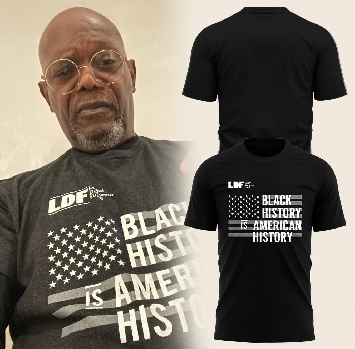 Samuel L. Jackson Graphics Black History Shirt Oregontrailrvpk Shirt