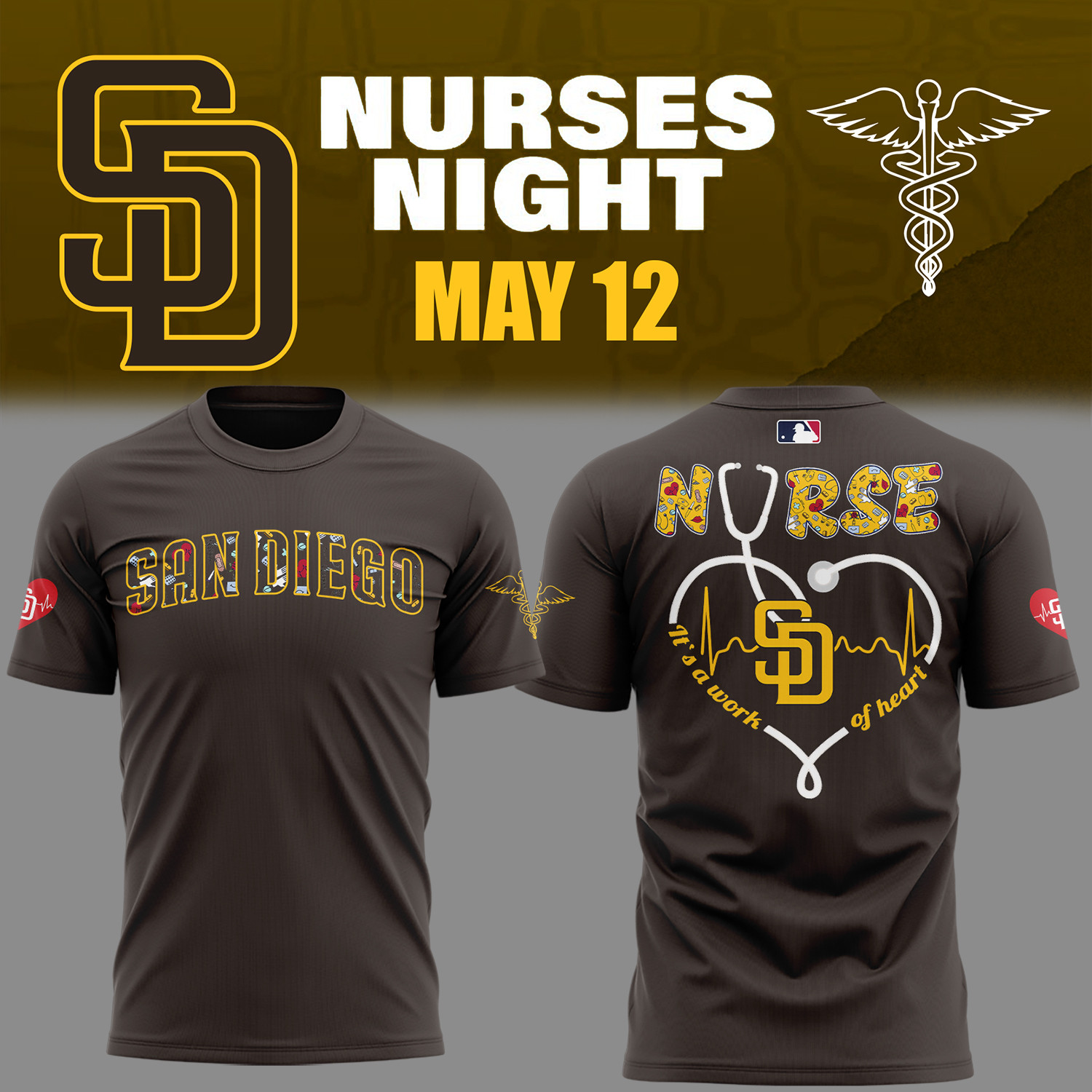 San Diego Baseball NURSES NIGHT T-Shirt Gift Ideas Oregontrailrvpk Shirt