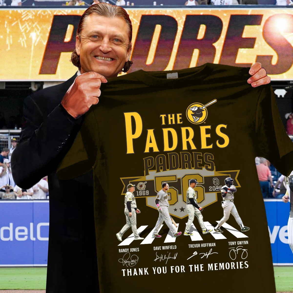 San Diego Padres 56Th Anniversary 1969-2025 T-Shirt For Padres Fans Father's Day Oregontrailrvpk Shirt