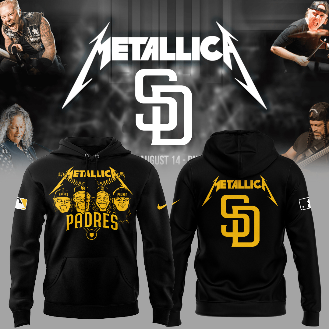 San Diego Padres Baseball Metallica Night Hoodie Baseball Gift Ideas