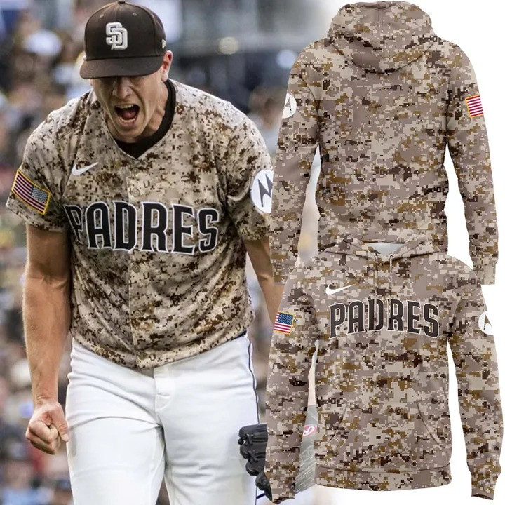 San Diego Padres Camo Hoodie Best Gifts For Padres Fans Father's Day Ideas