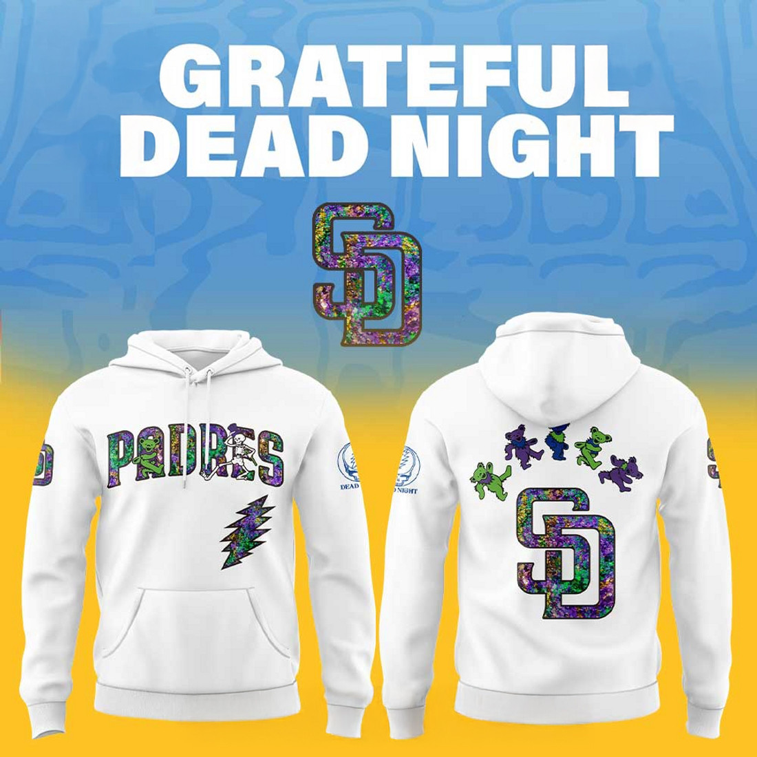 San Diego Padres Grateful Dead Night Hoodie Gift