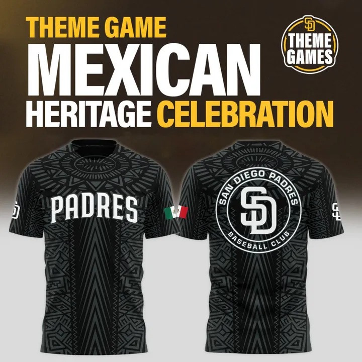 San Diego Padres Mexican Heritage Celebration T-Shirt Men's Padres For Him Oregontrailrvpk Shirt
