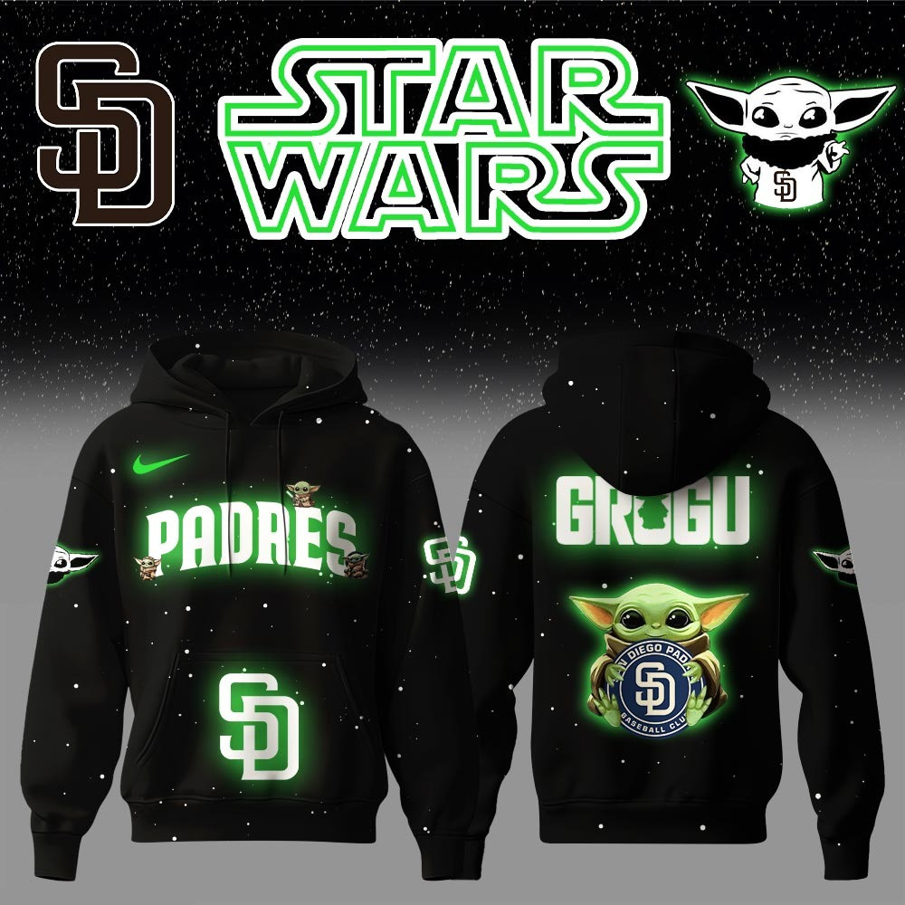 San Diego Padres x Star Wars Baby Yoda Game Night Hoodie Baseball Enthusiast Gifts