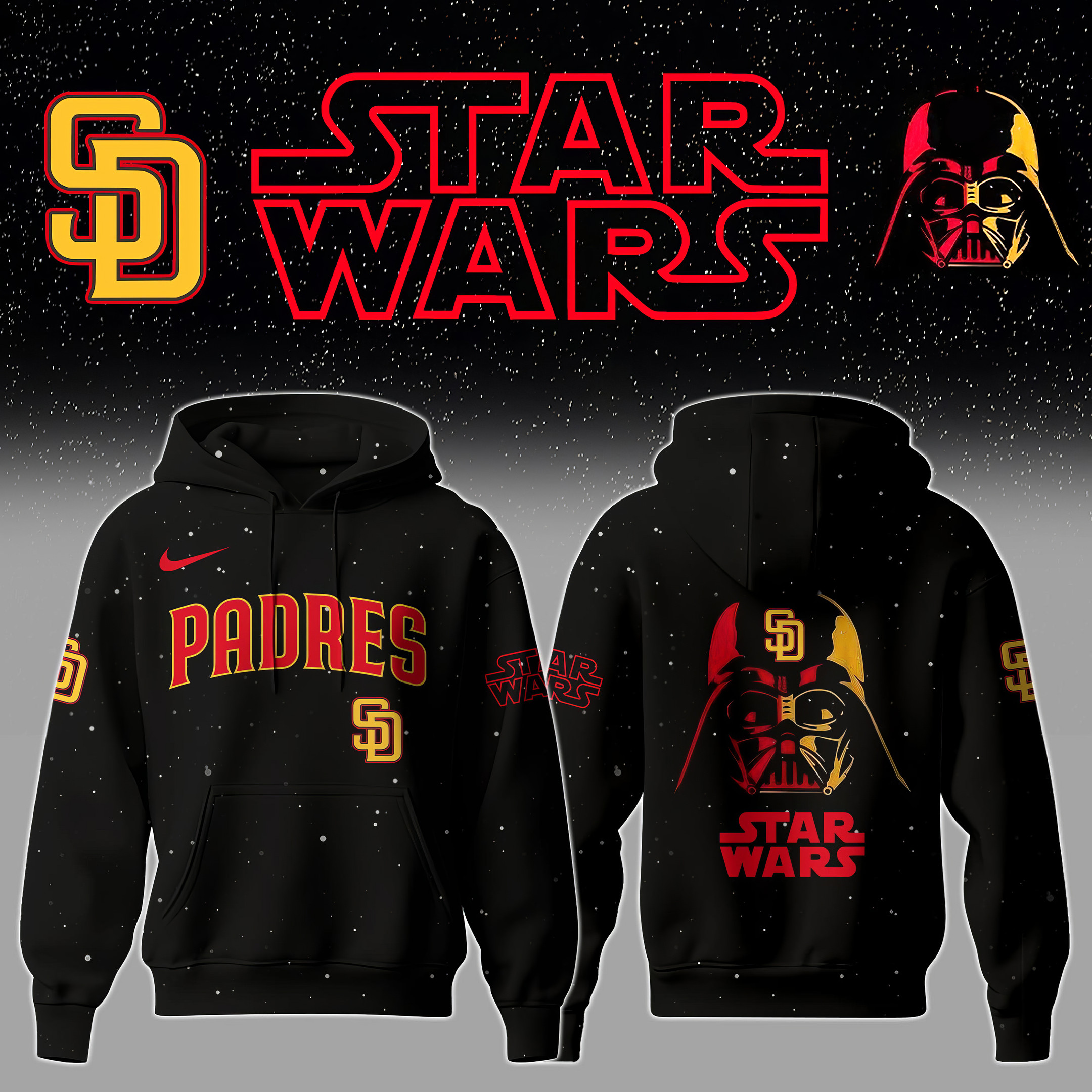 San Diego Padres x Star Wars Night Hoodie Best