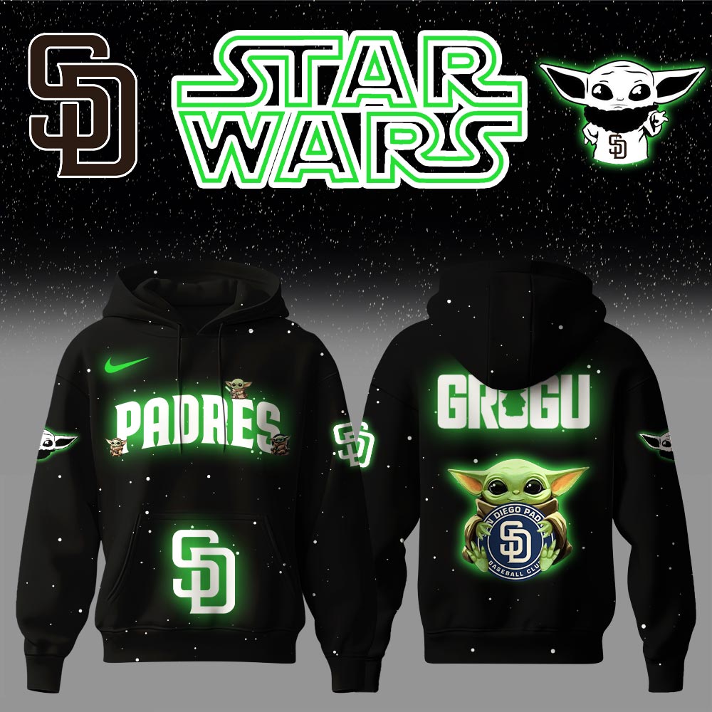San Diego Padres x Stars Wars Baby Yoda Game Night Hoodie